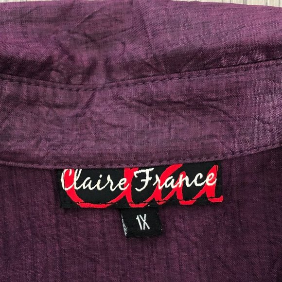 Vintage 80s Short Sleeve Wrinkle Texture Blouse - Picture 5 of 6